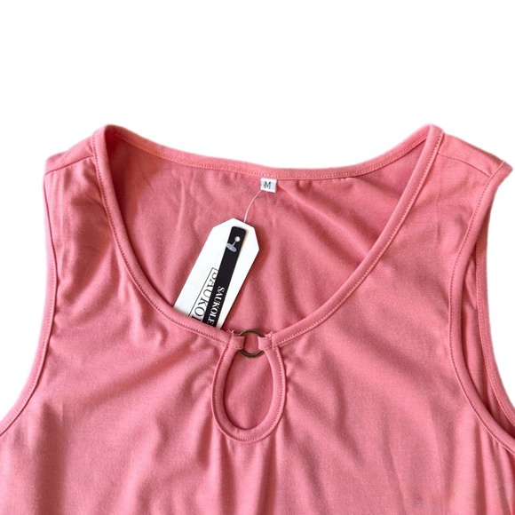 NWT Chic Pink Sleeveless Mini Dress - Picture 2 of 7